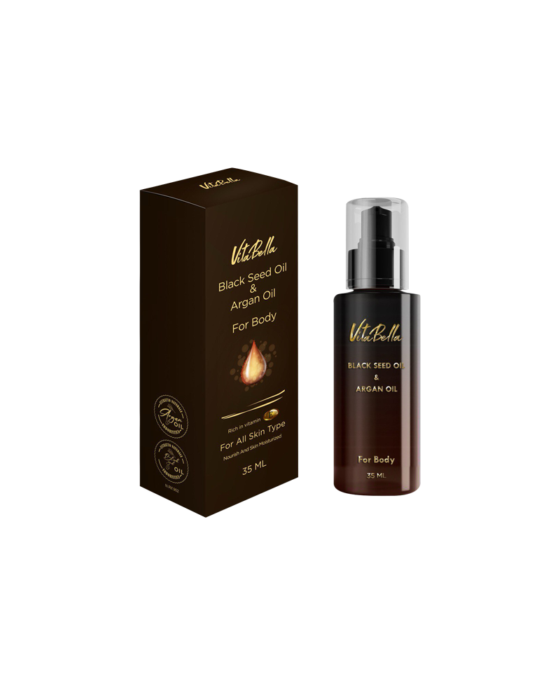 800 (3) روغن بدن سیاه دانه و آرگان - Image 1